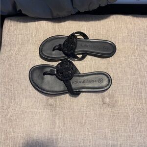Tory Burch Black Thong Sandals